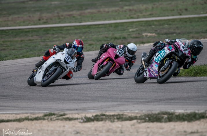 Rizzo (9) leads Krand (131) and Racz (37) in Race of Rockies GTU Championship. Photo By: Kelly Vernell