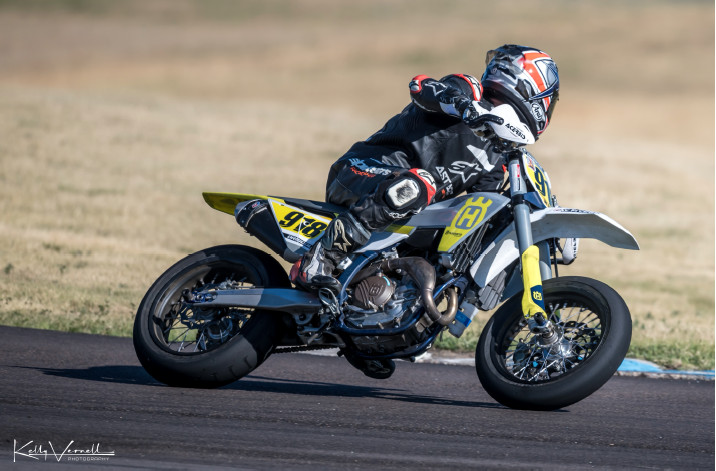 Driscol (9180 leads Supermoto Championship. Photo By: Kelly Vernell