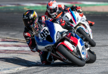 Matthew Cunha (95) leads Brad Hendry (1) in the final laps of the Race of the Rockies. Photo By: Kelly Vernell.