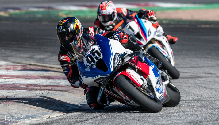 Matthew Cunha (95) leads Brad Hendry (1) in the final laps of the Race of the Rockies. Photo By: Kelly Vernell.