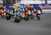 Moto2 race start at Misano. Photo courtesy Dorna.