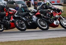 Vintage Cup Featured Class 500 Premier, round 3 at Carolina Motorsports Park. Harry Vanderlinden (32), Kenny Cummings (14k), Kevin Dinsmoor (304). Photo credit Etechphoto.