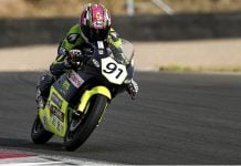 Mahdi Salem riding his ETG RACING Honda at Circuit de Navarra. Photo by Dast Media.
