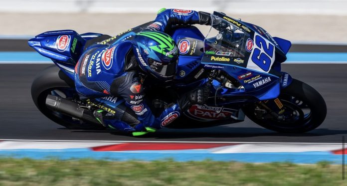 Stefano Manzi at Balaton Park. Photo courtesy Pata Yamaha Ten Kate Team.