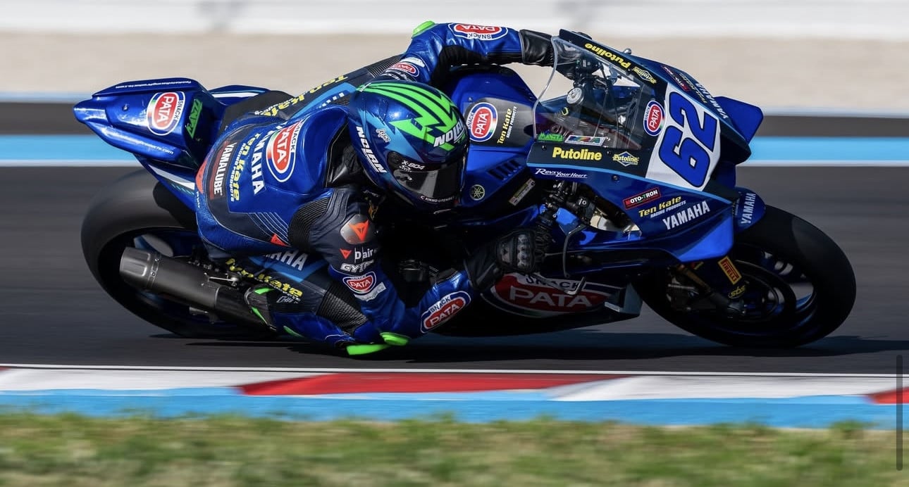 Stefano Manzi at Balaton Park. Photo courtesy Pata Yamaha Ten Kate Team.