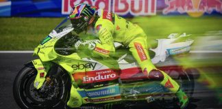 Franco Morbidelli (21) at Misano. Photo courtesy VR46 Racing Team.