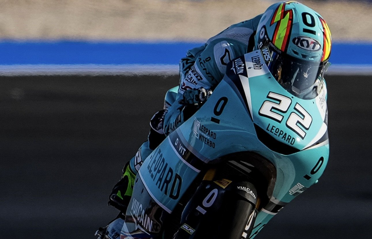 David Almansa (22) at Misano. Photo courtesy Leopard Racing.
