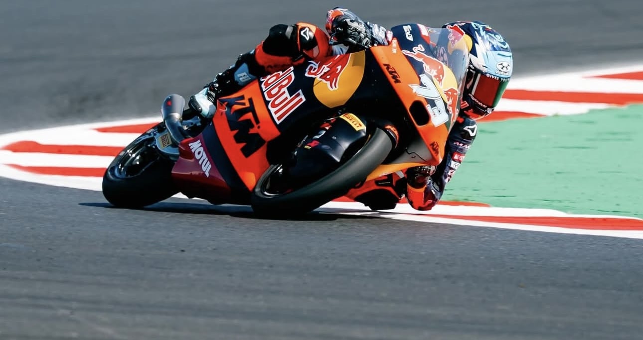 Valentin Perrone (73) at Misano. Photo courtesy Red Bull KTM Tech3 Team.