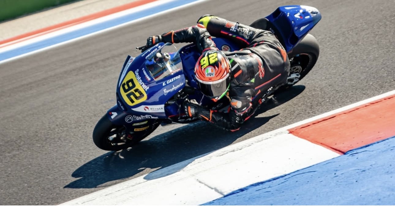 Rossi Moor (92) at Misano. Photo courtesy Cardoso Racing Team.