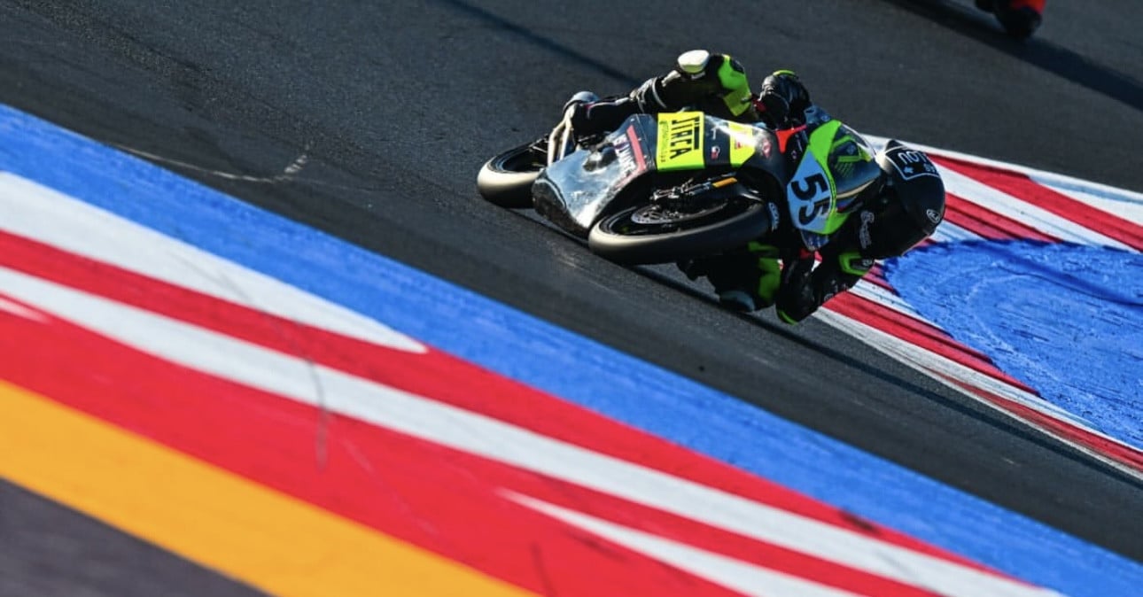 Mikey Lou Sanchez (55) at Misano. Photo by Danny Vela / Life Be Lucky Photography.