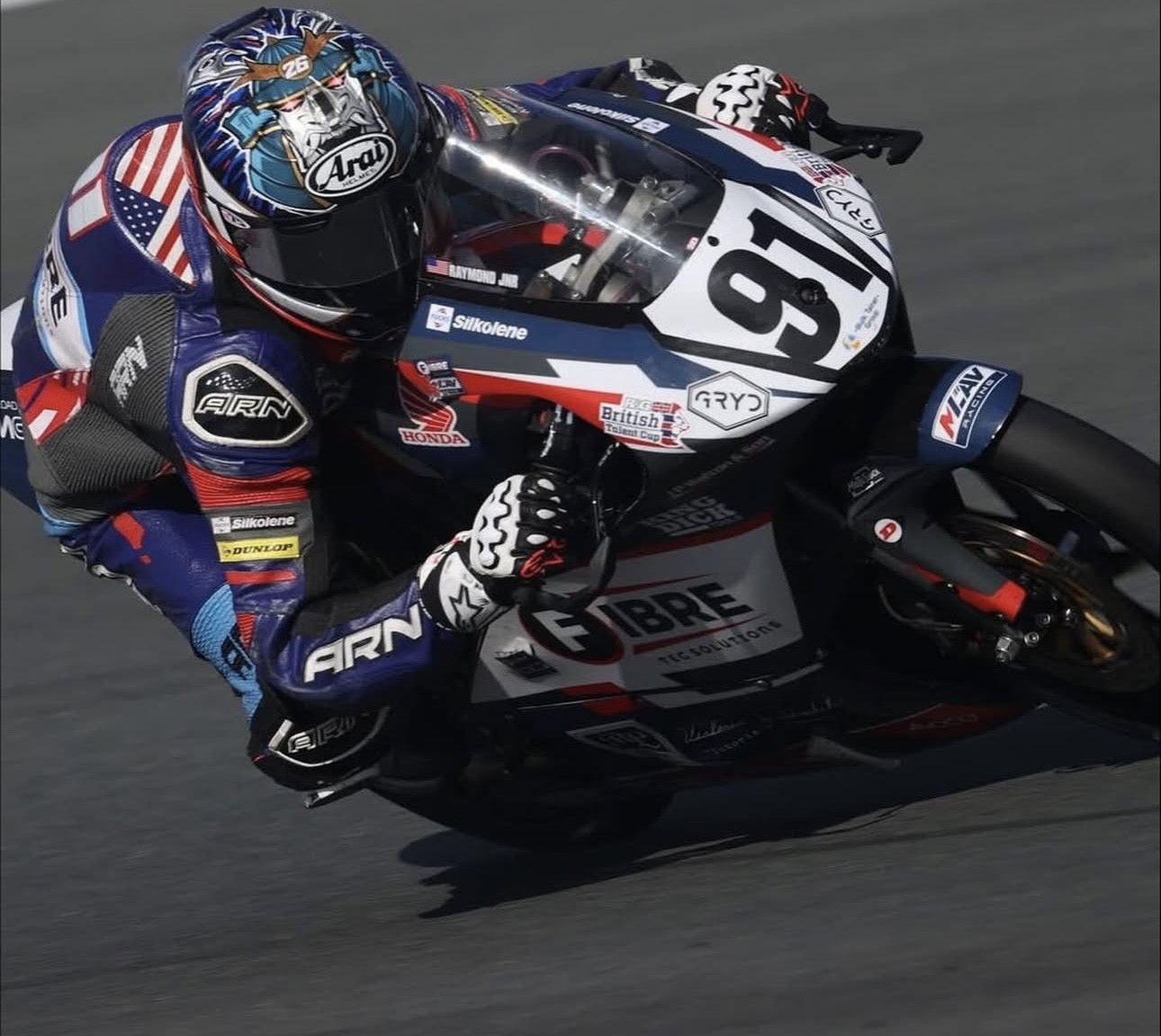 American rider Joshua Raymond Jr. at TT Assen Circuit. Photo credit Romy Vonk / courtesy American rider Joshua Raymond Jr.