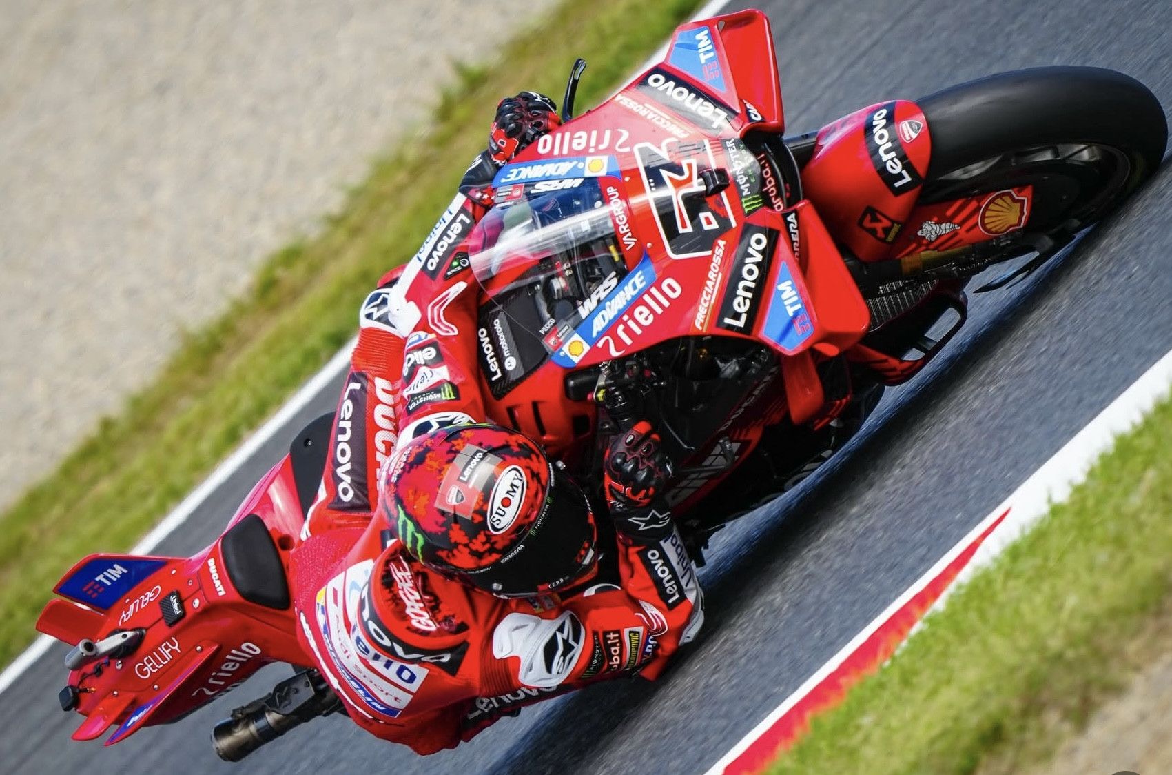 Francesco Bagnaia (63) at Motegi. Photo courtesy Ducati Team.