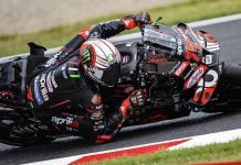 Marco Bezzecchi (72) at Motegi. Photo courtesy Aprilia.