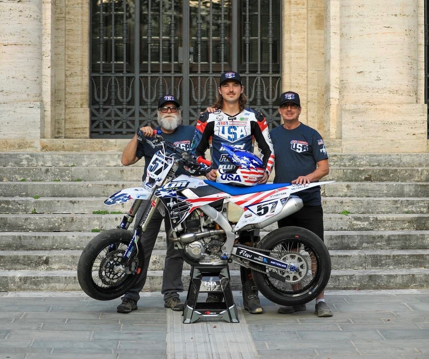 Bronson Pearce (in the middle)