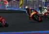 Marc Marquez (93), Pedro Acosta (37), Johann Zarco (5) and Brad Binder (33) at Misano. Photo courtesy Dorna.