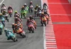 Moto3 race start at Barcelona. Photo courtesy Dorna.
