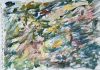 Larry Poons, 2012, watercolor/paper, 8 7/8” x 12 5/8” unframed (15 1/4” x 19 1/4” framed). Photo by Paula Poons.