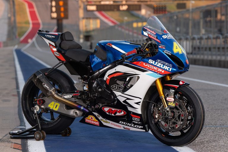Suzuki, Team Hammer Racing With 40th Anniversary Livery At COTA, New Jersey