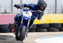 Chris Clark riding at Yamaha Mastercamp at the Aspar Circuit in Spain. Photo courtesy Chris Clark Racing.