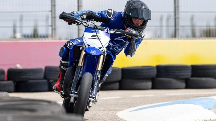 Chris Clark riding at Yamaha Mastercamp at the Aspar Circuit in Spain. Photo courtesy Chris Clark Racing.