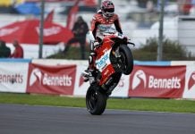 Scott Redding (4) at Donington Park. Photo courtesy BSB.