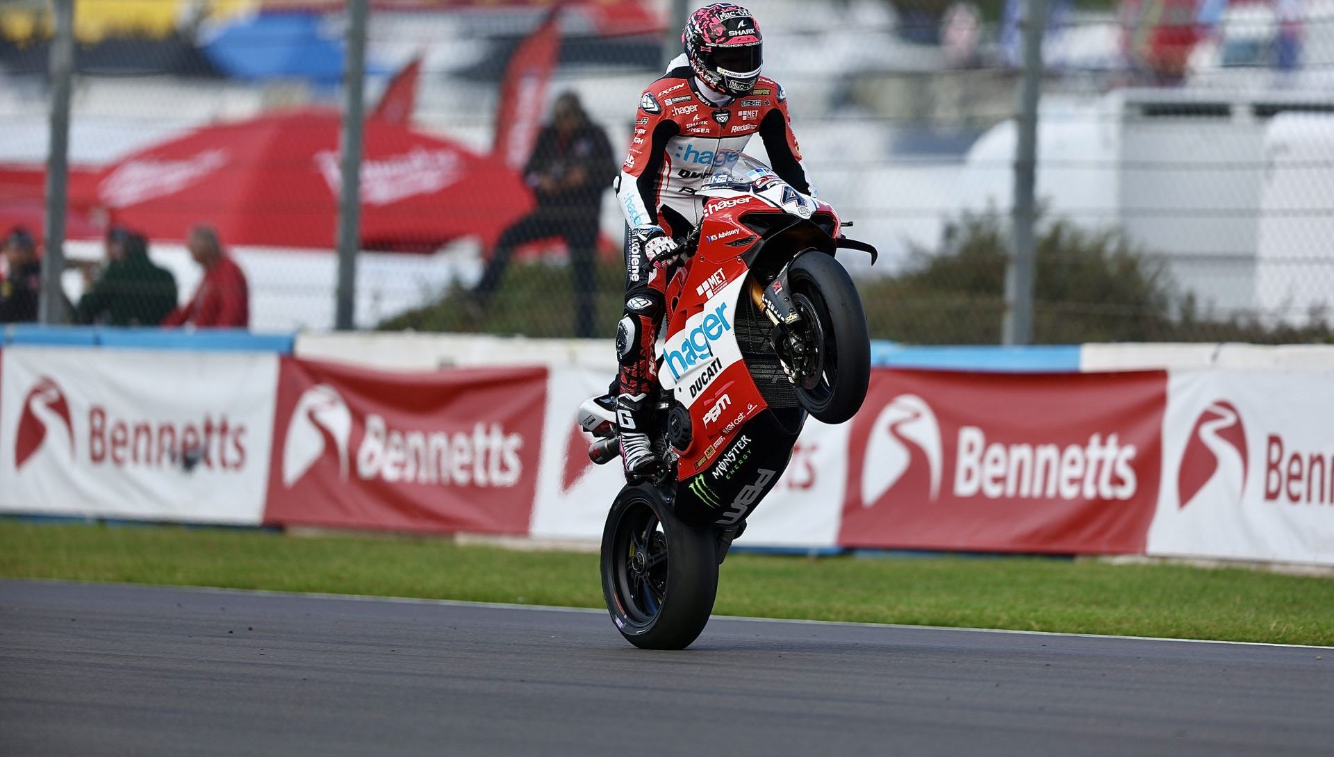 Scott Redding (4) at Donington Park. Photo courtesy BSB.