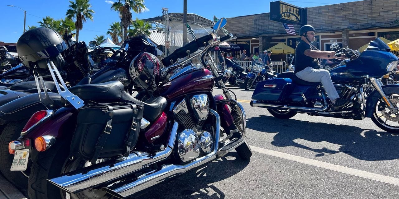 Biketoberfest® in Main Street Bikes at Daytona Beach CVB. Photo Credit: Daytona Beach Area Conven