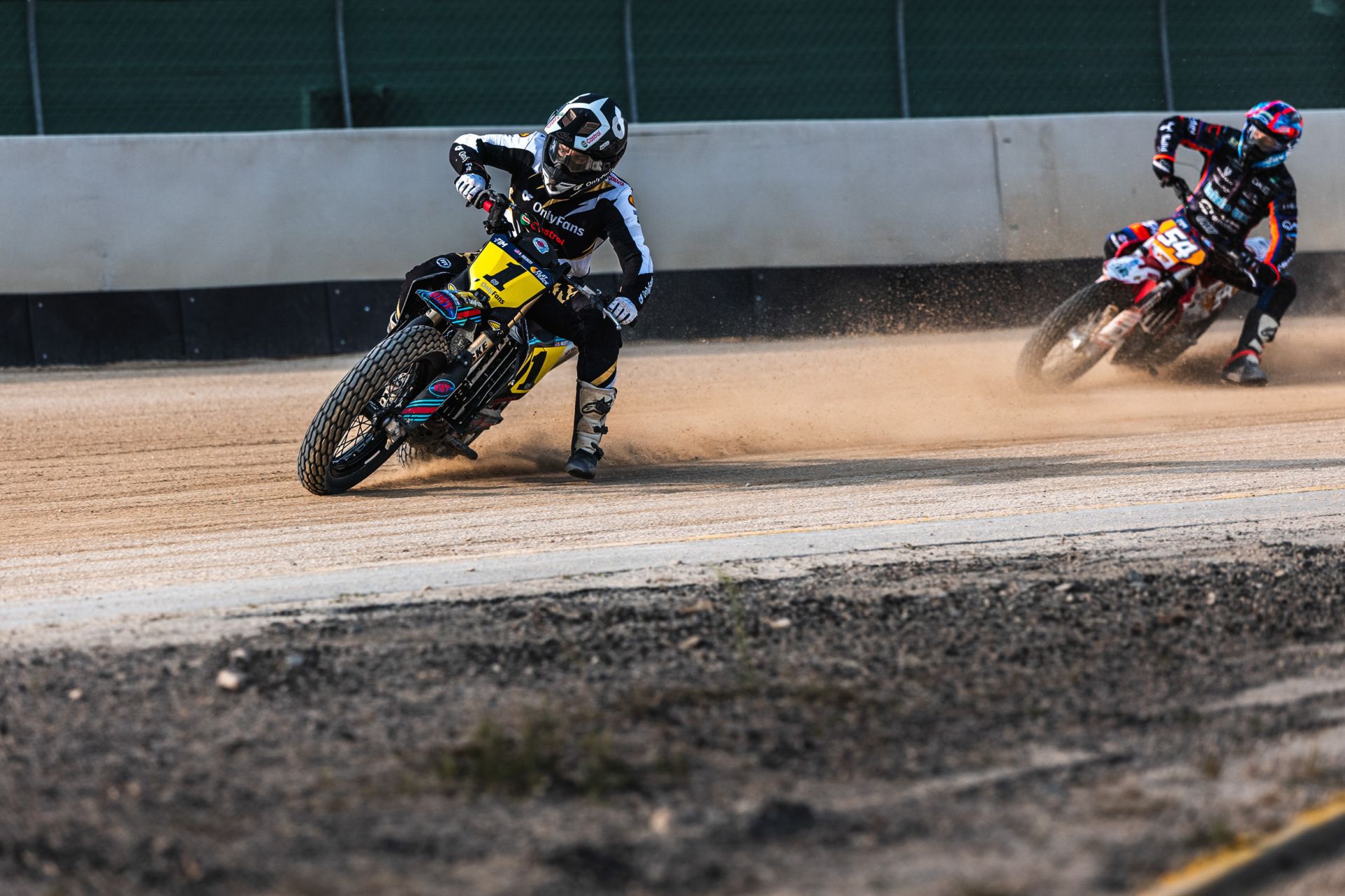 Sammy Halbert at 2025 FIM Flat Track World Championship in Vasad. Photo credit Štěpán Ševčík / courtesy FIM Track Racing