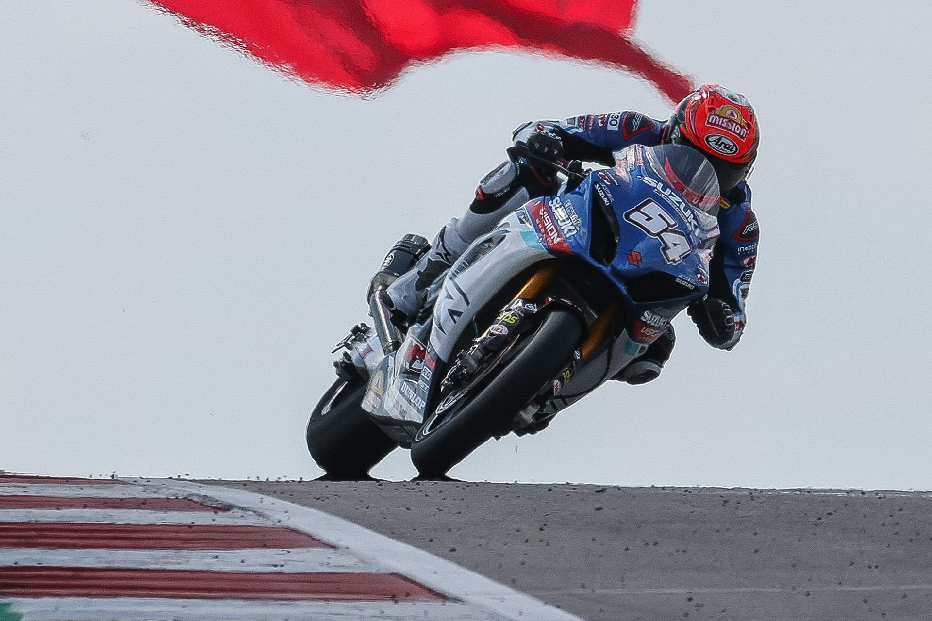 Richie Escalante (#54) was foiled by bad luck despite a strong pace in the races. Photo courtesy Suzuki Motor USA.