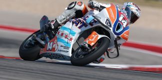 Andrew Lee captured his third MotoAmerica Stock 1000 title at COTA on the weekend and stayed for a two-day test to prepare for OrangeCat Racing’s Superbike debut at New Jersey Motorsports Park. Photo by Brian J. Nelson