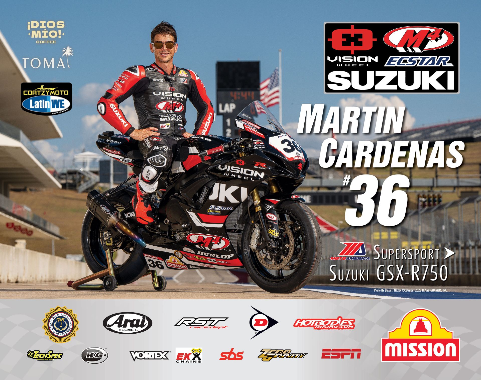 Martin Cardenas returned to AMA road racing looking exactly the same as he did almost 20 years ago. Photo by Brian J. Nelson.