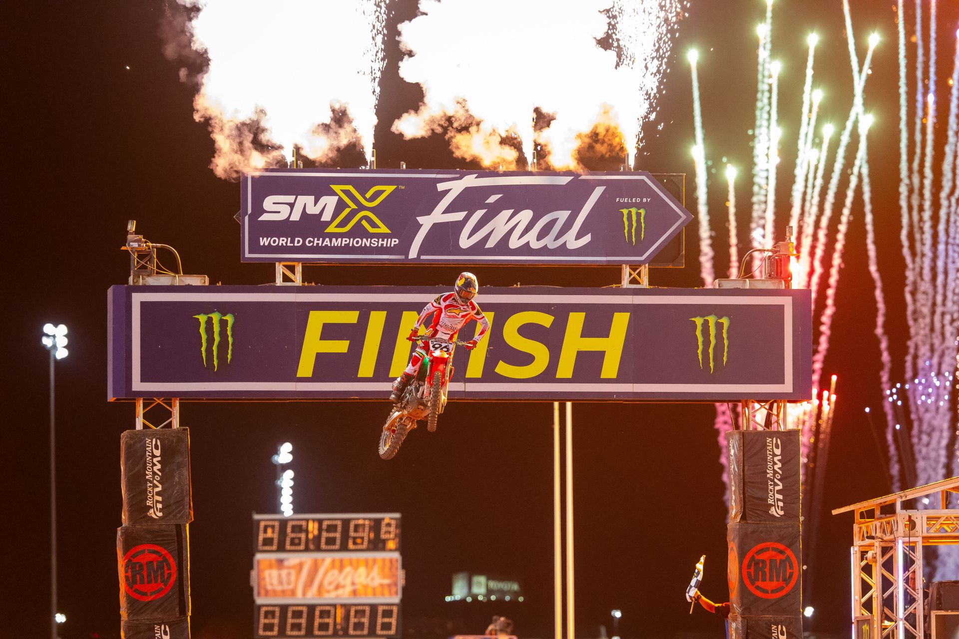 Hunter Lawrence – Second place – 450SMX. Photo credit Feld Motor Sports