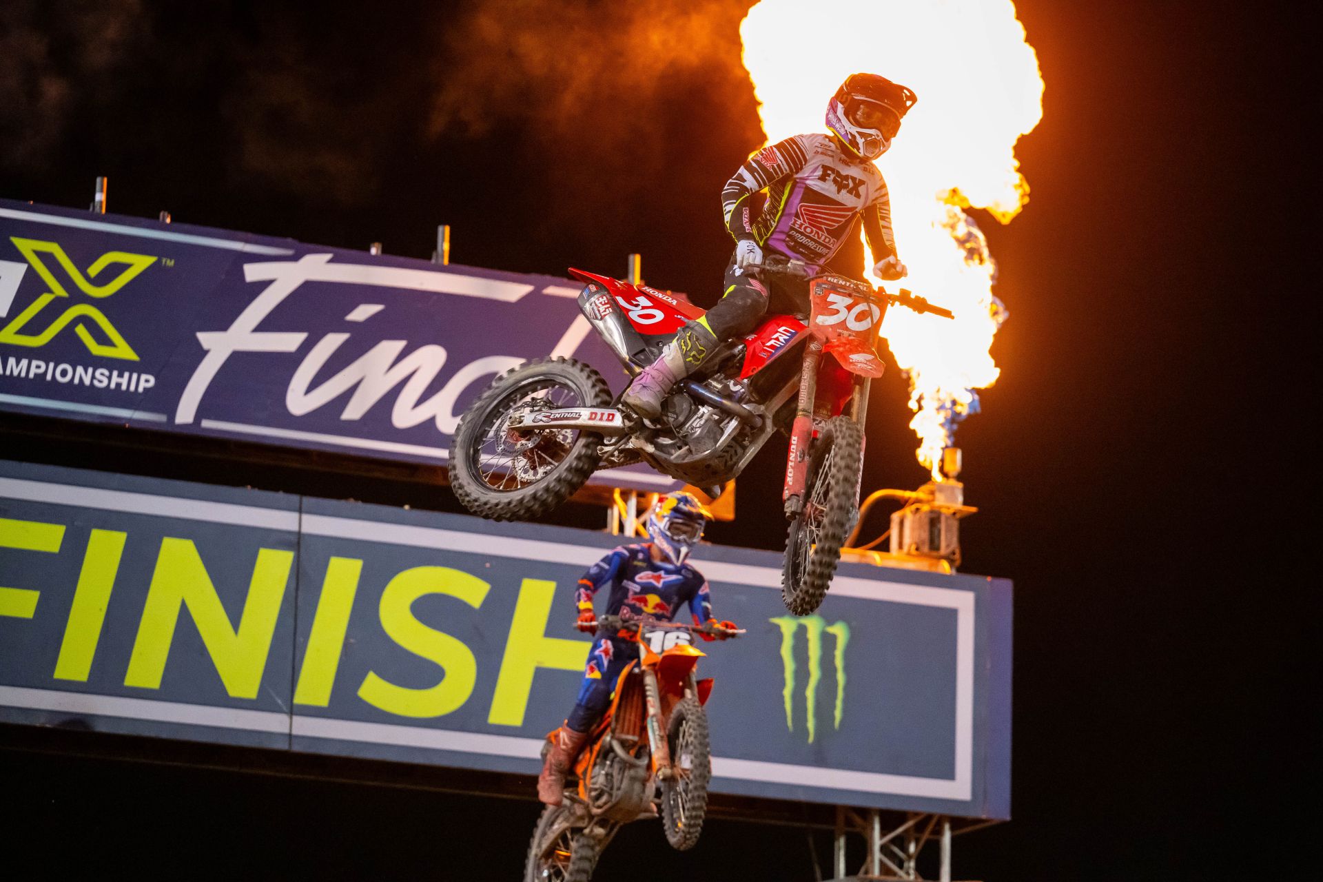 Jo Shimoda (#30) – First place – 250SMX. Photo credit Feld Motor Sports