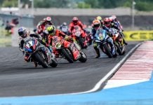 WorldSBK Race Start at Balaton Park Circuit. Photo courtesy Dorna.