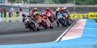 WorldSBK Race Start at Balaton Park Circuit. Photo courtesy Dorna.