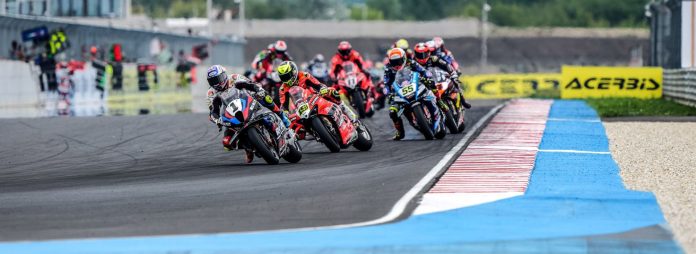 WorldSBK Race Start at Balaton Park Circuit. Photo courtesy Dorna.