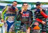 Championship Podium at 2025 FIM Long Track World Championship, Roden. Photo credit Jesper Veldhuizen