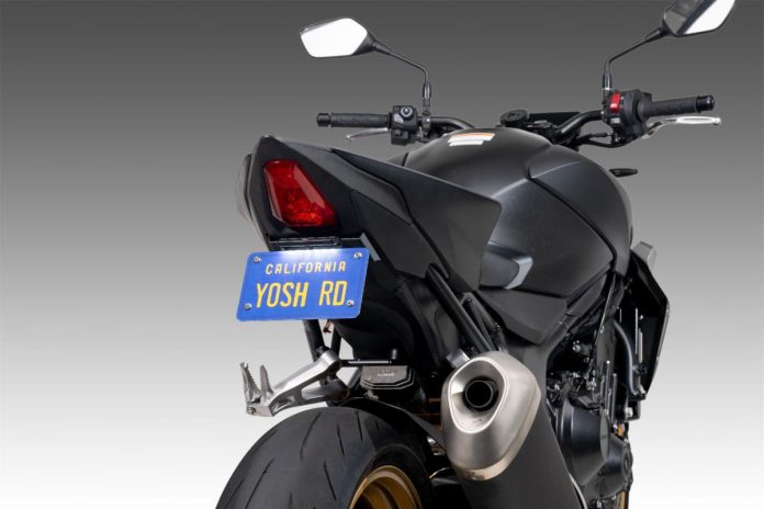 Yoshimura V2 Fender Eliminator Kit base unit for the 2025 Honda CB1000 Hornet. Photo courtesy Yoshimura.
