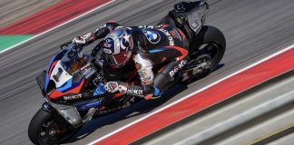 Toprak Razgatlioglu (1) at MotorLand Aragon. Photo courtesy Dorna.