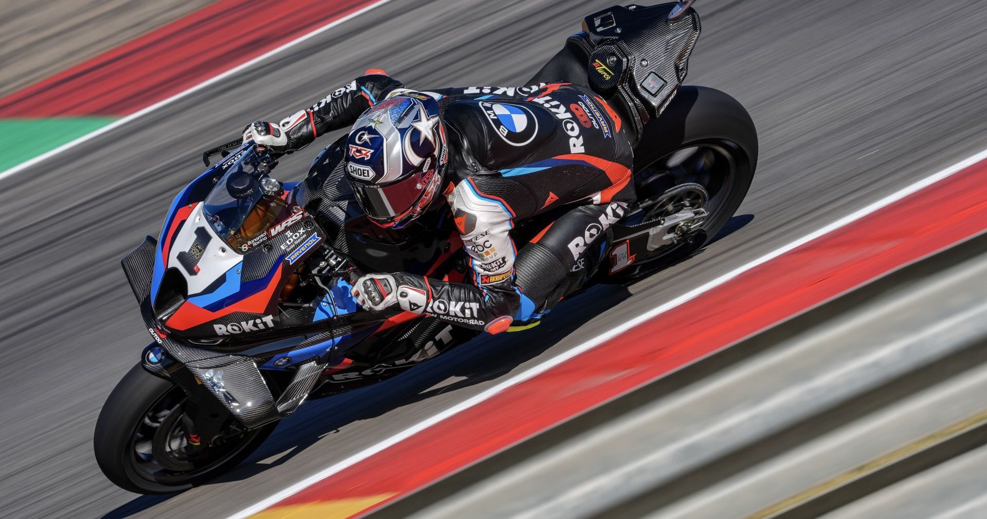 Toprak Razgatlioglu (1) at MotorLand Aragon. Photo courtesy Dorna.