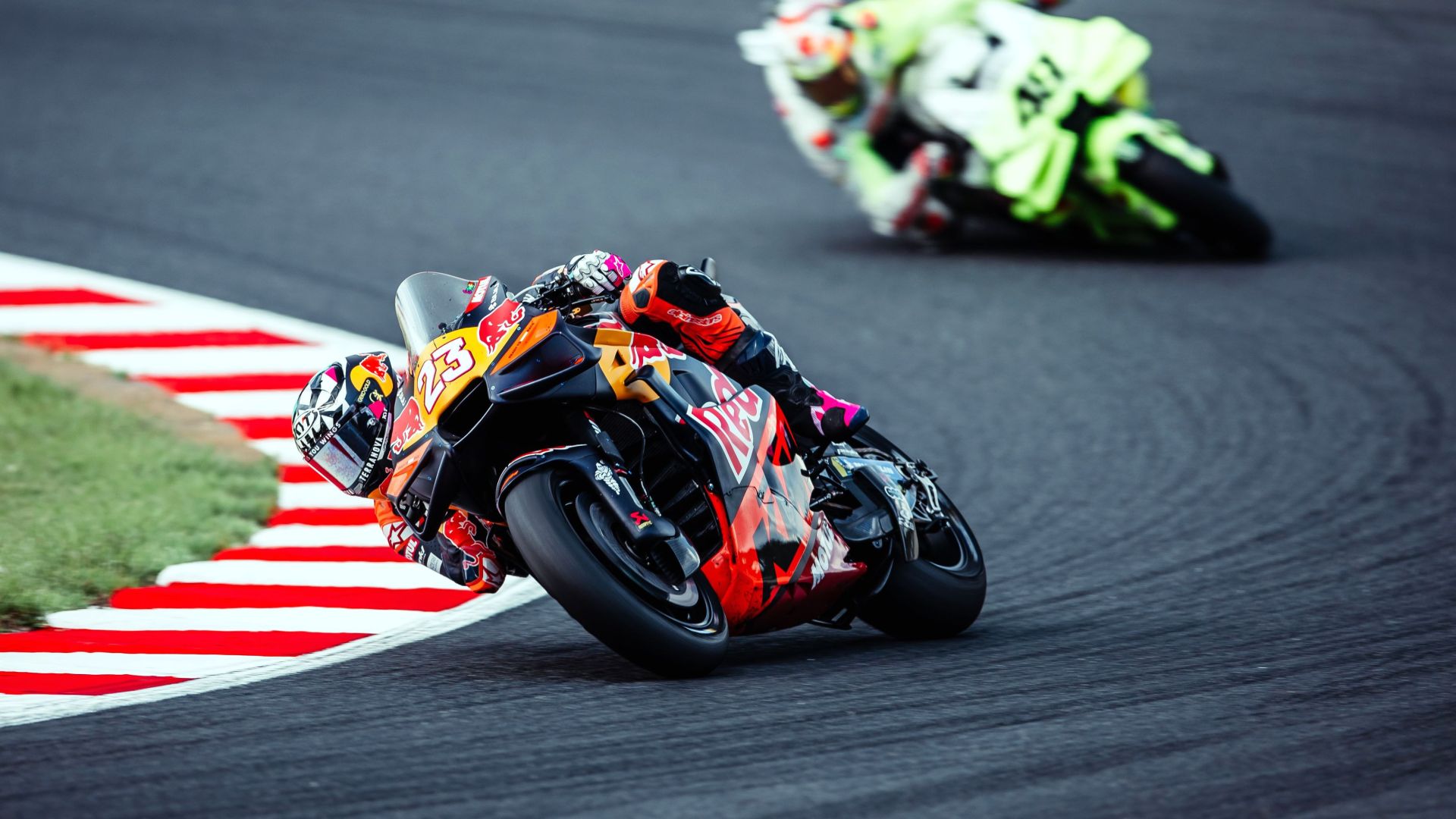 Enea Bastianini (23) at Motegi. Photo courtesy Red Bull KTM Tech3.