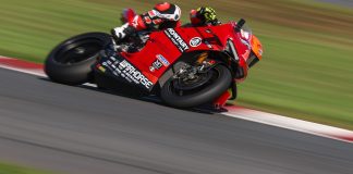 Josh Herrin (1) at NJMP. Photo courtesy Warhorse HSBK.