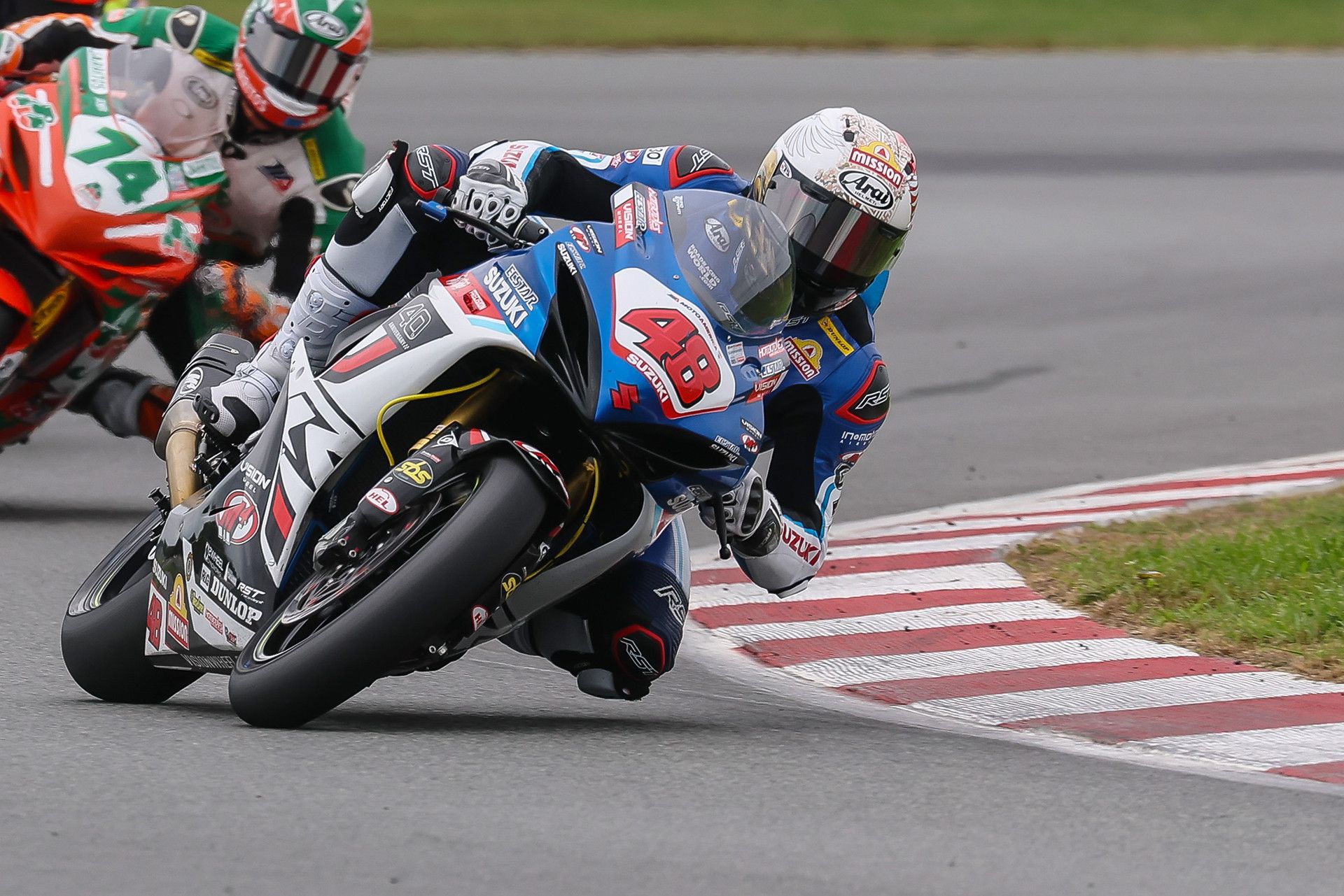 Max VanDenBrouck closed out his first full Supersport campaign steadily, matching his qualifying position and gaining valuable experience for 2026. Photo courtesy Suzuki Motor USA.