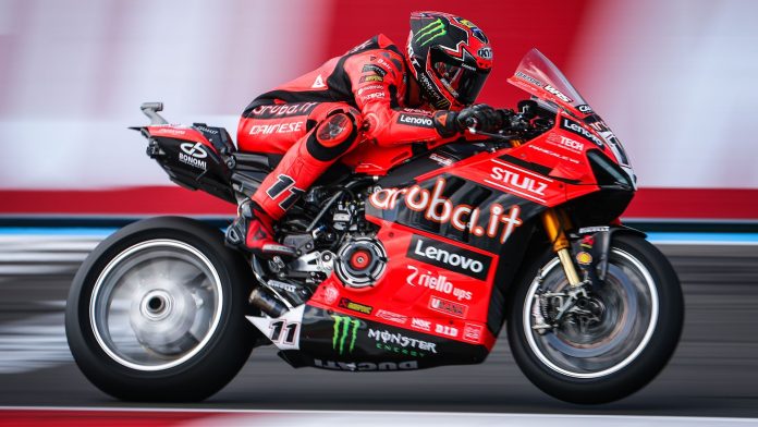 Nicolo Bulega (11) at Magny-Cours. Photo courtesy Dorna.
