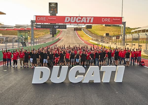 Ducati Ride Experience 2025 - Circuit of The Americas. Photo courtesy Factory Motorcycle Training.