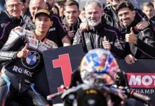 Toprak Razgatlioglu in parc fermé after taking pole position at Magny-Cours. Photo courtesy Dorna.