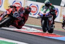 Nicolo Bulega (11), Alex Lowes (22) and Sam Lowes (14) at Magny-Cours. Photo courtesy Dorna.