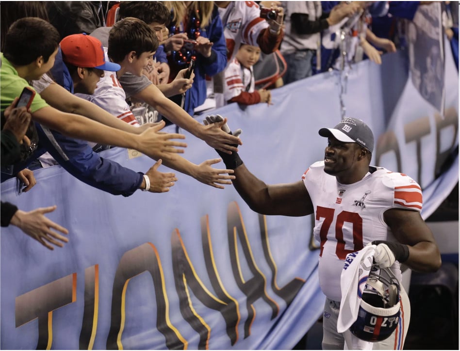 Stock 1000 rider Tony Ugoh has two Super Bowl rings, including the one from Super XLVI when his New York Giants beat the New England Patirots. Again. Photo courtesy of the New York Giants.