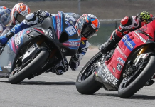 The big three: Josh Herrin (1), Cameron Beaubier (6) and Bobby Fong (50). One of them will be crowned as the 2025 MotoAmerica Superbike Champion at the conclusion of this weekend's final round at New Jersey Motorsports Park. Photo by Brian J. Nelson