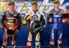 The top three in SW-Motech Superbike qualifying: (L to R) Waters, West and Jones. Photo courtesy ASBK.